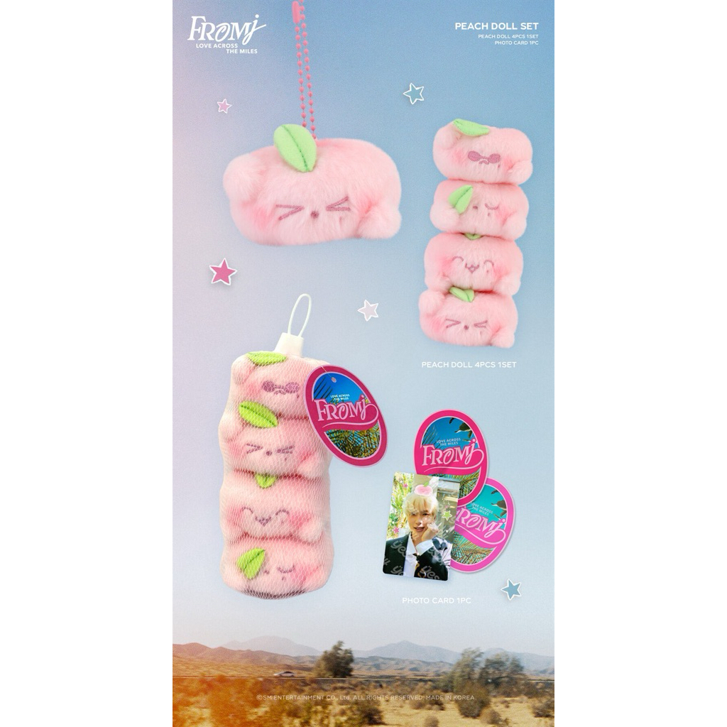 [พร้อมส่ง] มีทั้งเซ็ต / แบ่งขาย แจฮยอน พีช JAEHYUN - [FROM J : LOVE ACROSS THE MILES MD] PEACH DOLL SET