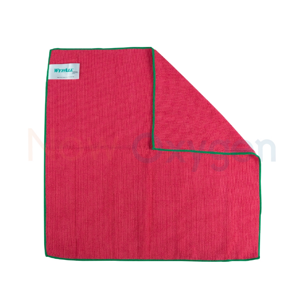 ผ้าไมโครไฟเบอร์ WYPALL® Microfiber Cloths 83610 สีแดง (RED) ขนาด 40 x 40 ซม.