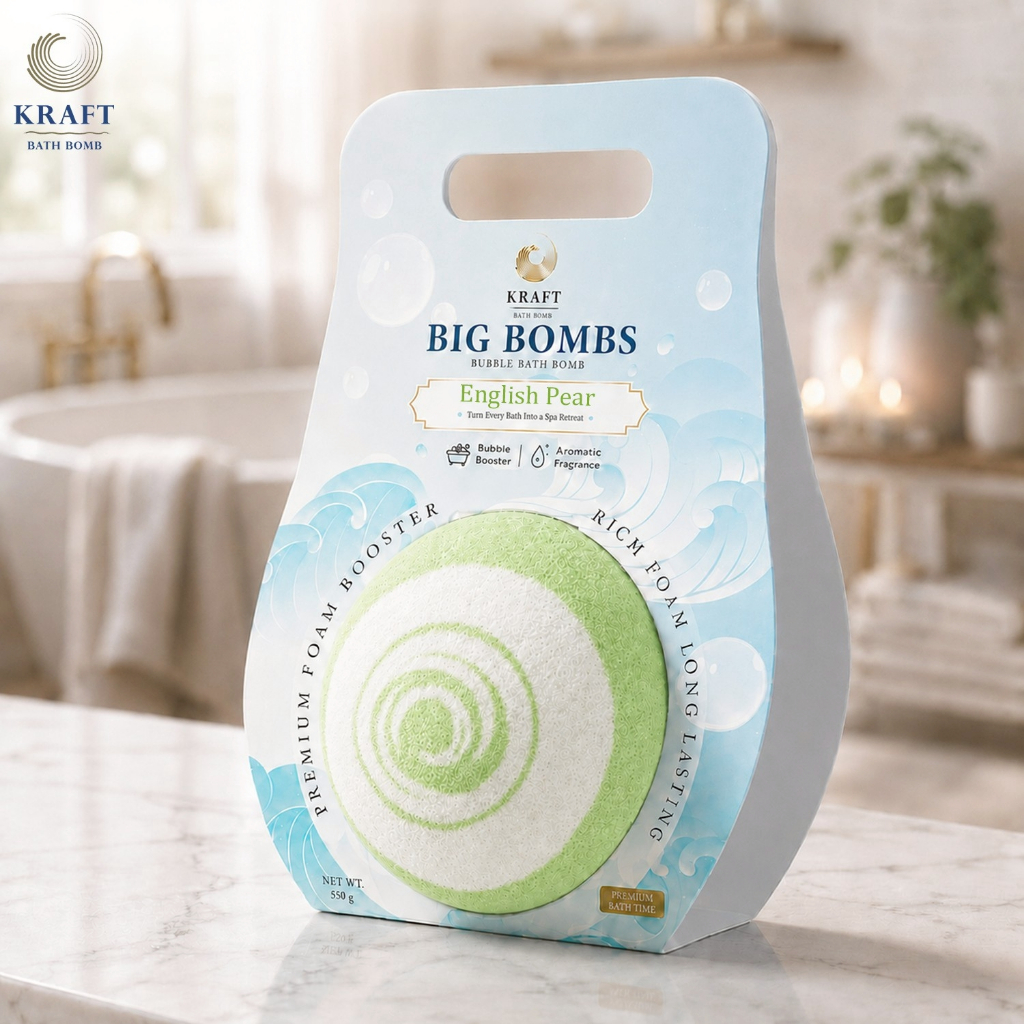 💖Bathbomb Premium English Pear💖🧴🛁 550g ⭐️หอม ฟองเยอะ ตีฟองง่าย✨
