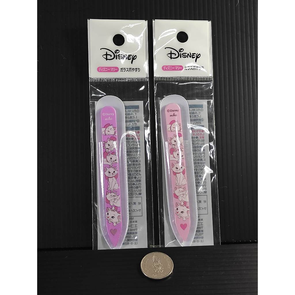 Disney Marie Glass Nail File ตะไบเล็บแก้วแมวมารี ตะไบแก้วถนอมเล็บเนื้อละเอียดพิเศษ พร้อมซองเก็บพกพาญี่ปุ่น