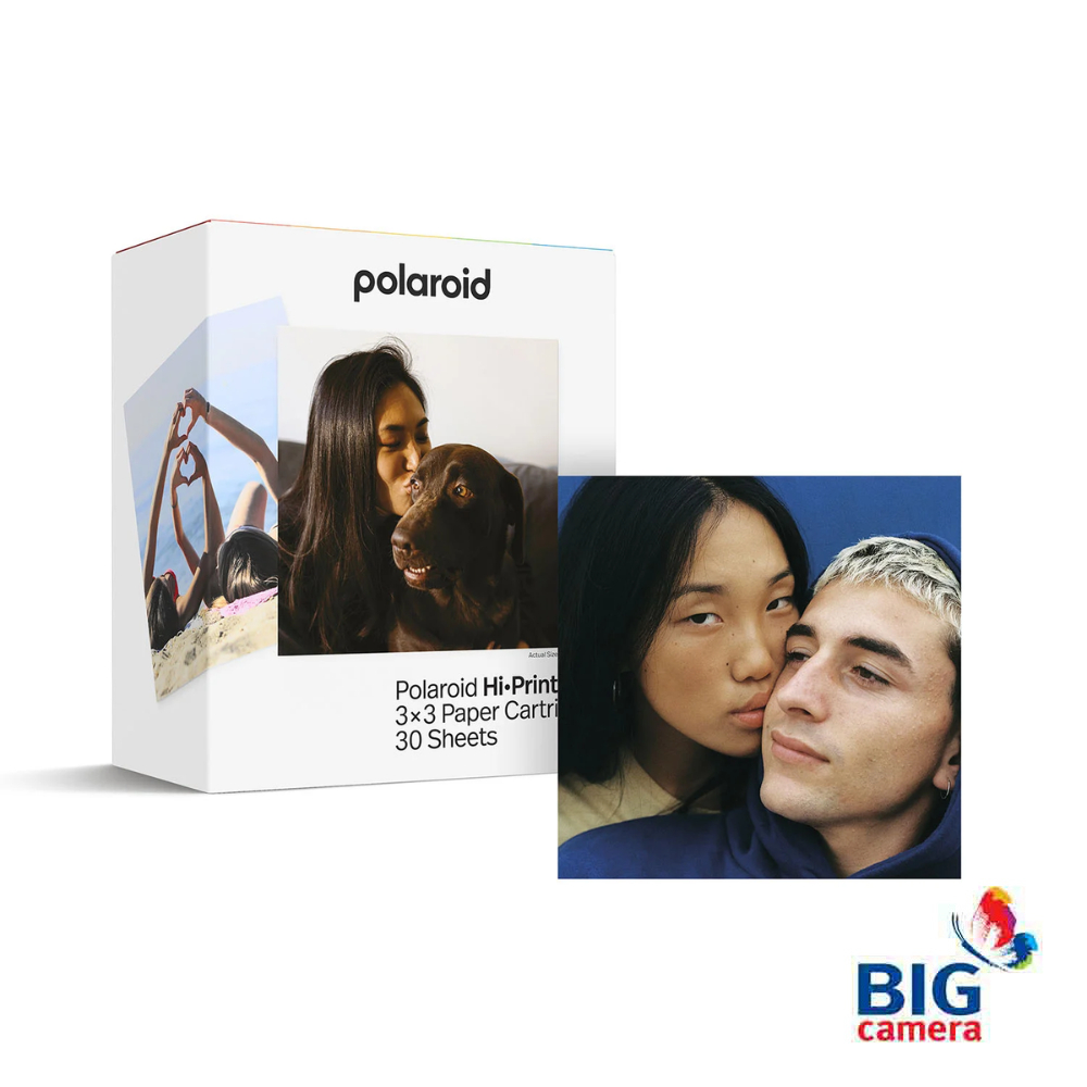 Polaroid Hi-Print 3x3 Paper Cartridge - ตลับกระดาษพิมพ์ภาพสีเหลี่ยมจัตุรัส All-in-One สำหรับเครื่องพิมพ์พกพา