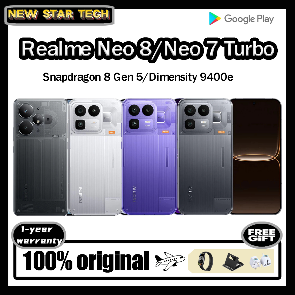 Realme Neo 8 Snapdragon 8 Gen 5 6.78 inches Realme Neo8 Realme Neo 7 Turbo Dimensity 9400e | รับประกัน 12 เดือน Realme
