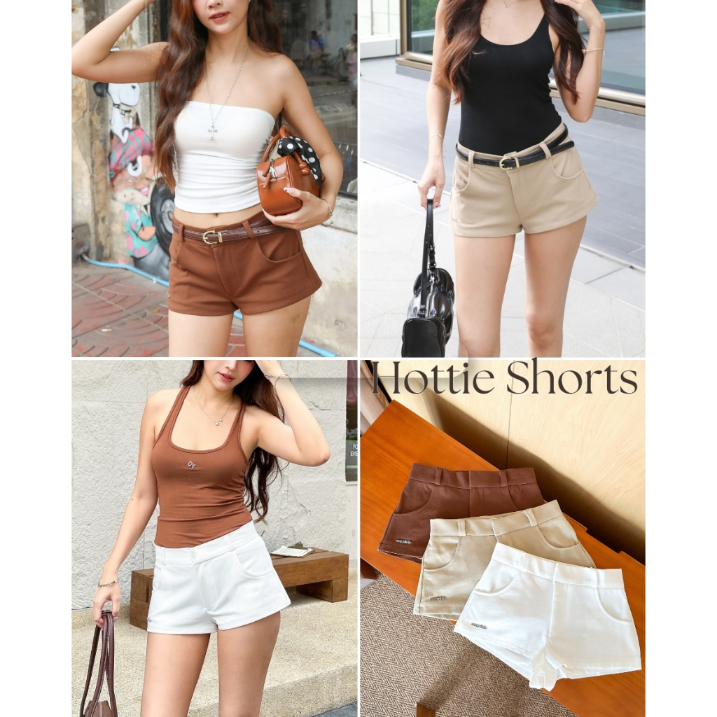 COZY CLUB. - HOTTIE SHORTS กางเกงขาสั้นเอวต่ำ ทรงสวยแซ่บโชว์เรียวขา