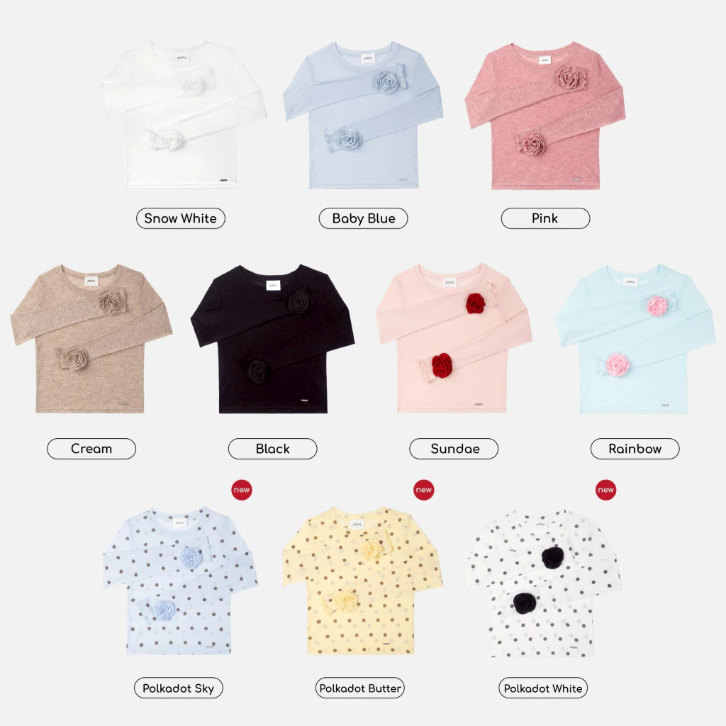 [Best Seller] Paloy - PL2360 Camellia Top เสื้อดอกคามิเลีย เสื้อแขนยาว ทรงเข้ารูป ปลายแขนแต่งดอกคามิเลีย thumbnail 9
