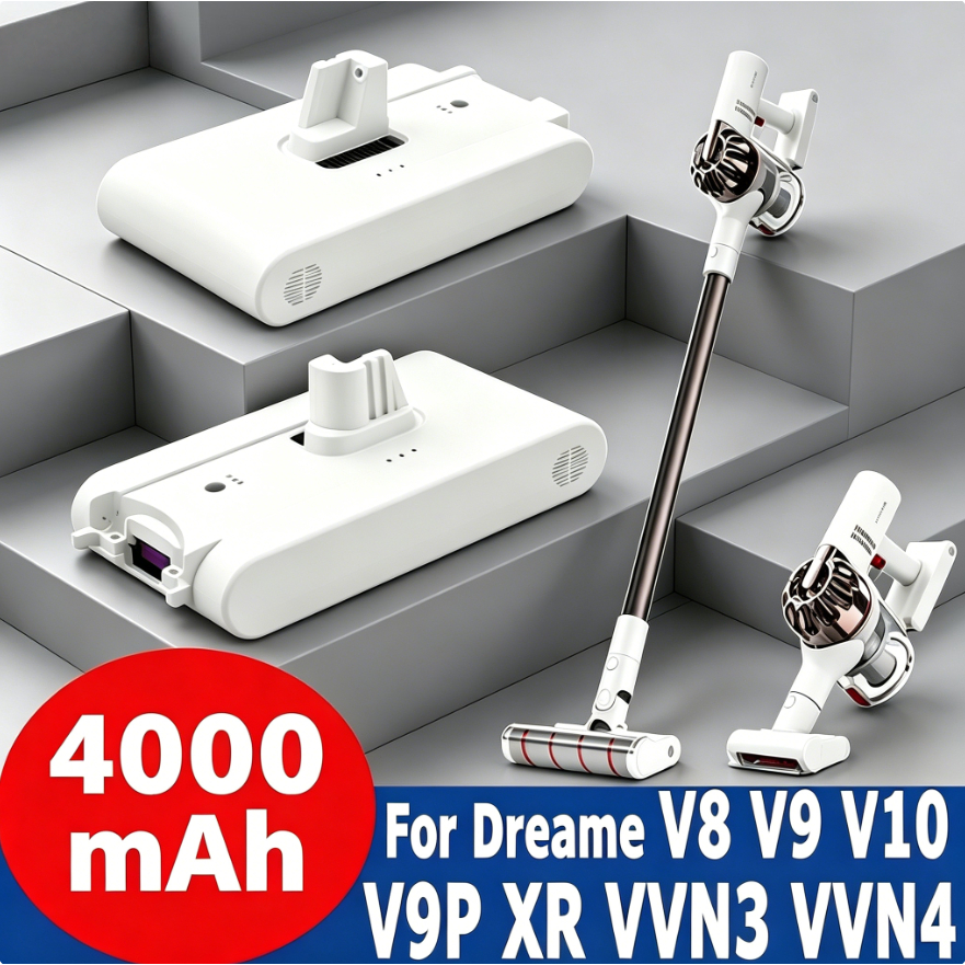 เหมาะสำหรับ Dreame V8 V9 V9B V10 V9P XR VVN3 VVN4 แบตเตอรี่เครื่องดูดฝุ่น