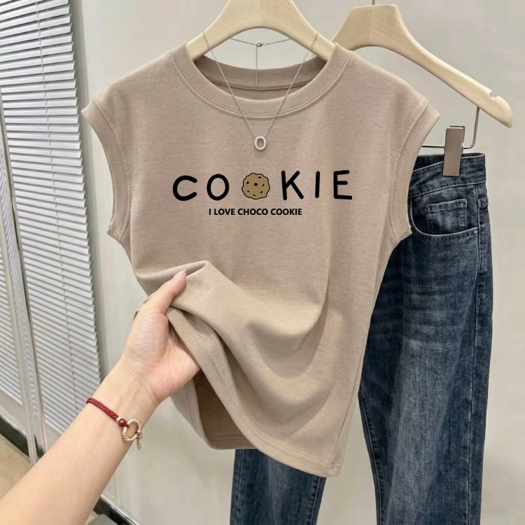 【M-3XL】เสื้อทรงหลวม เสื้อแขนกุด เสื้อเข้ารูปสำหรับผู้หญิง เรียบง่ายและสง่างาม จัดส่งด่วนจากกรุงเทพฯ
