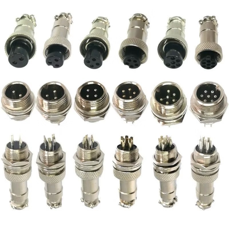 ปลั๊ก GX16 คอนเน็คเตอร์ ซ็อกเก็ต  สำหรับเชื่อมต่อสายไฟ  2-8 ช่อง L404
