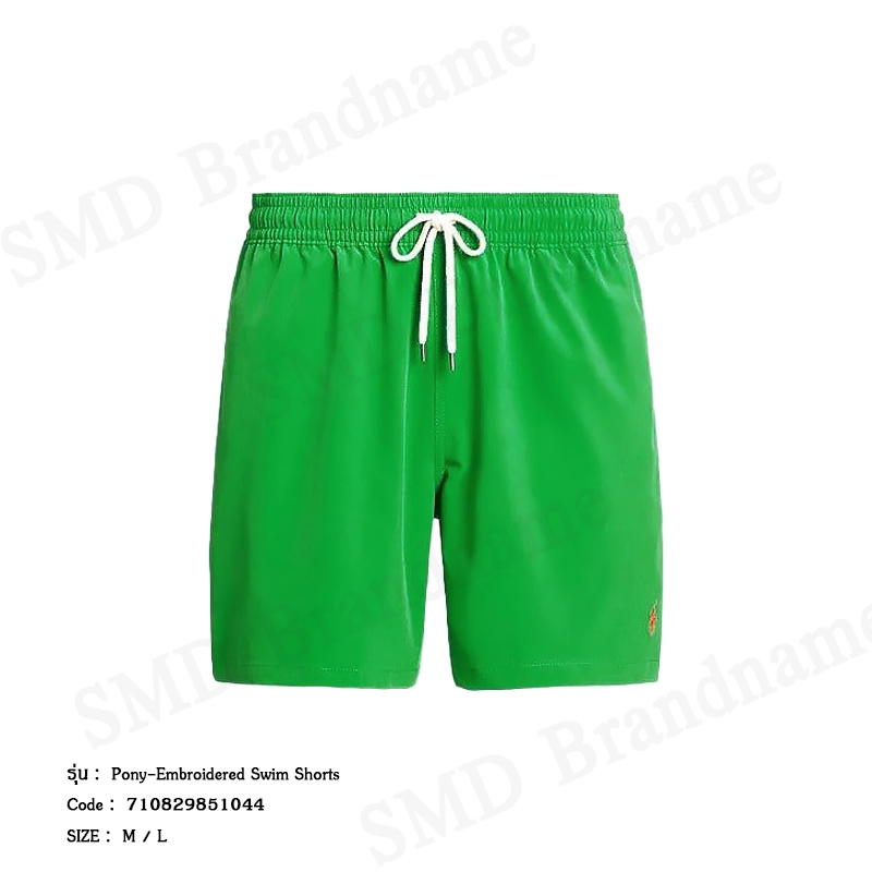 Polo Ralph Lauren กางเกงขาสั้นผู้ชาย รุ่น Pony-Embroidered Swim Shorts Code: 710829851044