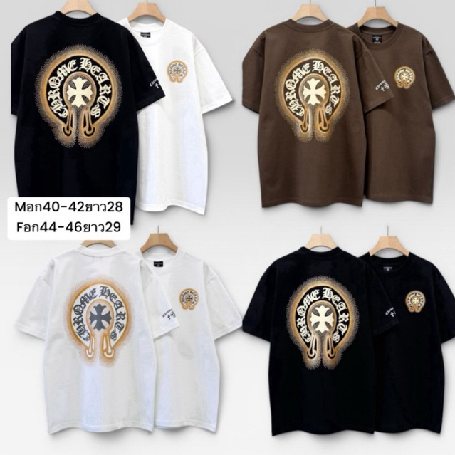 เสื้อยืดoversizeรุ่นดอกไม้เพชรผ้าคอนตอน