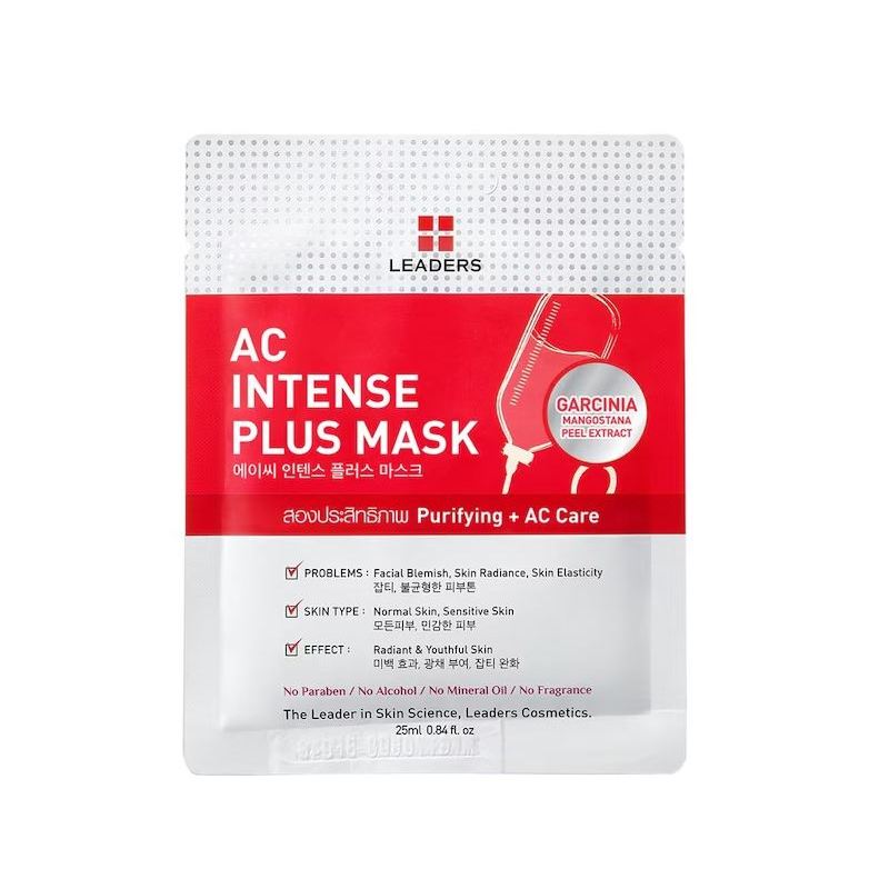 Leaders AC Intense Plus Mask แผ่นมาส์กหน้า