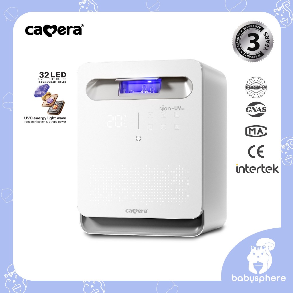 CAMERA | ตู้อบฆ่าเชื้อยูวี ION-UV PRO | แสง UV ลมร้อน พร้อมประจุลบ จุได้ 25 ลิตร หลอดไฟรอบทิศ 32 ดวง