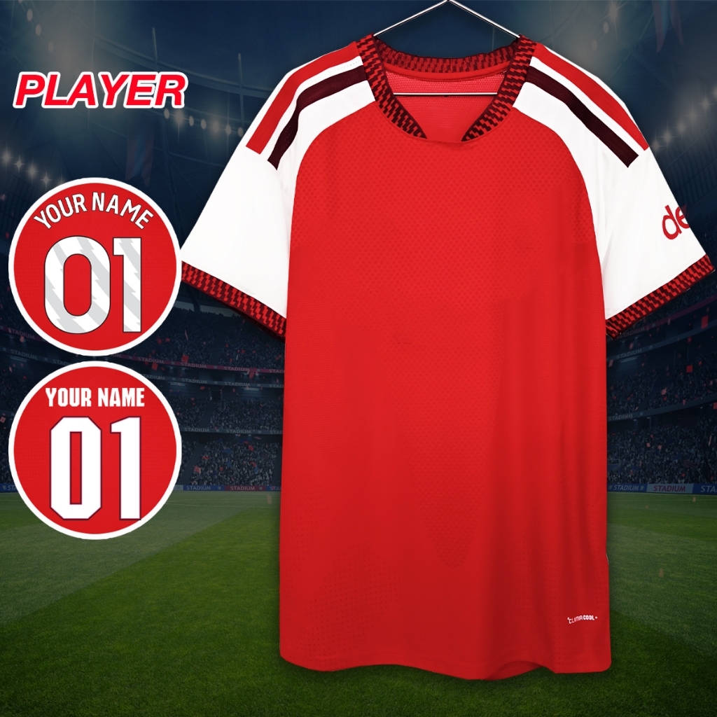 เสื้อบอล เสื้อฟุตบอลเพลเยอร์ ทีม oาs์เซน่oa เหย้า ใหม่26/27 #PY0126 อาร์มพรีเมียร์ทอง,รับทำชื่อเบอร์ ไซส์ S-2XL