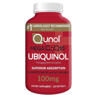 [ของแท้สั่งตรง] Qunol Mega CoQ10 Ubiquinol โคเอ็นไซ คิวเท็น 100 mg 120 Softgels