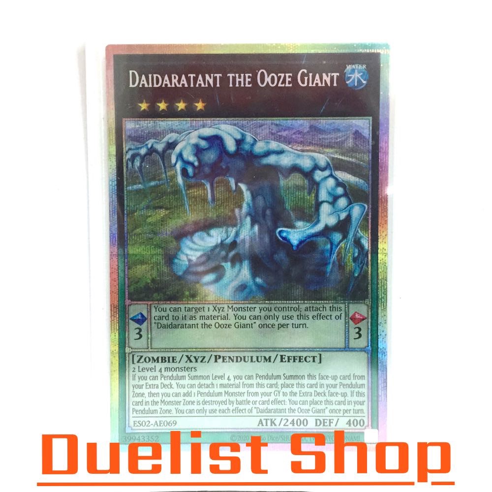Daidaratant the Ooze Giant (PSE) Monster Water Rank4 Scale3 [Zombie/Xyz/Pendulum/Effect] ชุด ES02-AE