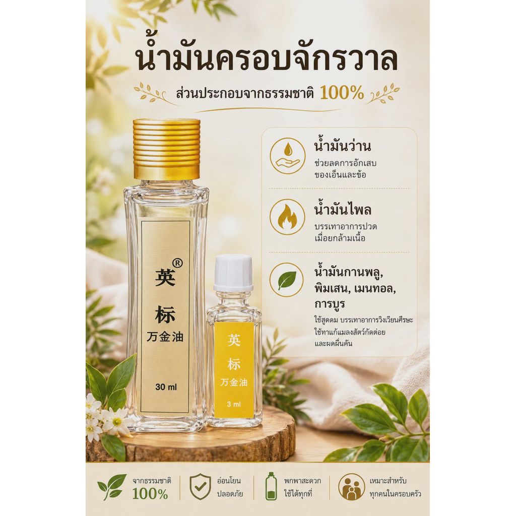 นำ้มันหมอโอ่ง นวดแก้ปวด