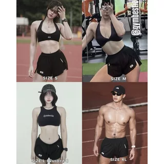 GYMBESTIE - ELITE RUNNER SHORT กางเกงวิ่งเเหวกข้าง ข้างหลังอัดพลีท (มีซับในเเบบ กกน)