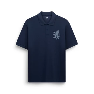 AIIZ เสื้อโปโลผู้ชายผ้าปิเก้ปักสิงห์
