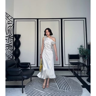 colourblockmatter - Tilly Satin Dress เดรสใส่ออกงาน เดรสซาติน มี 3 สี