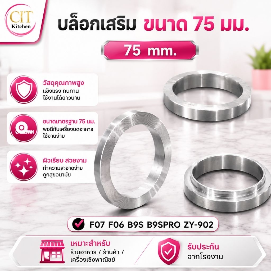 CIT kitchen บล็อกเสริม 75 MM รุ่น F06 F07 B9S Pro ZY-902