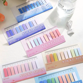 <พร้อมส่ง> โน๊ตกาวแถบ โทนสี กระดาษ ( 200แผ่น ) 15แบบ Sticky Note กระดาษโน๊ตกาว เครื่องเขียน