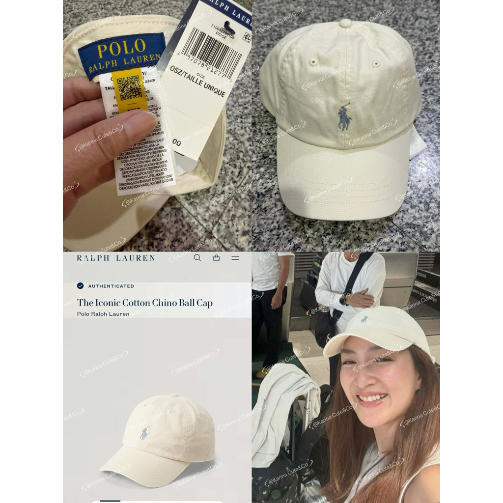 พรีออเดอร์/ พร้อมส่ง ทักแชทก่อนได้ค่ะ 🔥 มี QR แสกนเช็คได้แท้ 100% หมวก Polo Ralph Lauren The Iconic Cotton Chino Ball