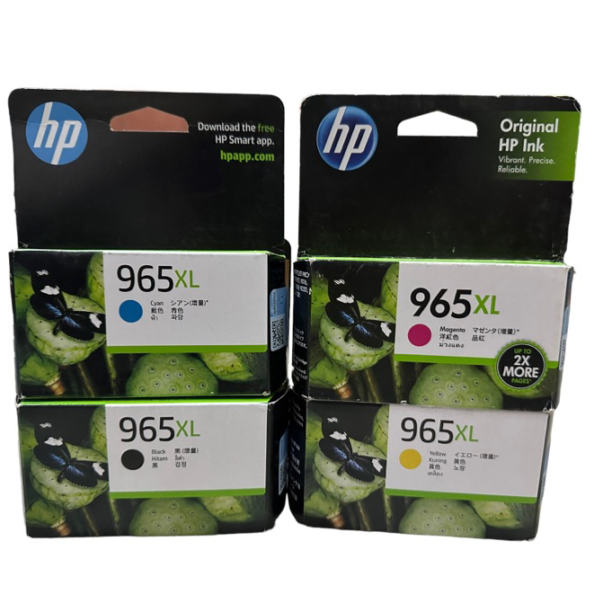 หมึกพิมพ์ HP 965XL Bk C M Y ของแท้ 💯%