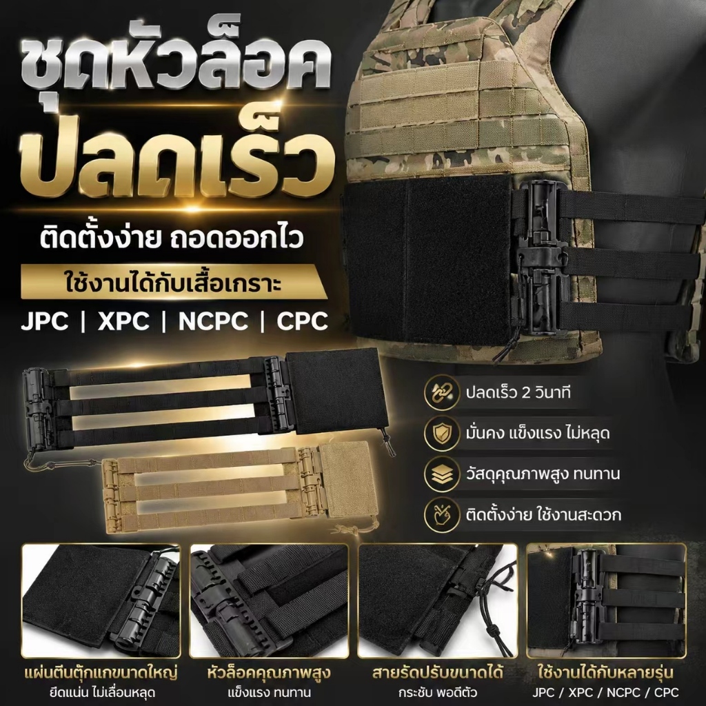 【ชุดเซ็ตปลดเกราะเร็ว】 วัสดุทนแรงดึงสูง 1เซ็ต (2ชิ้น) ใส่ไว ถอดไว กันสนิม ติดตั้งไว ใช้กับ JCP CPC NCP ทุกรุ่น