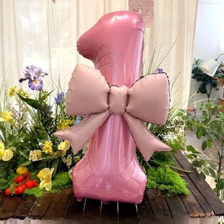 ส่งฟรีจุดกาว!ปั๊มลม!🎁40 นิ้ว 0-9 ลูกโป่งตัวเลข ฟอยล์(พร้อมโบว์🎀)ลูกโป่งฟอยล์ตัวเลข ลูกโป่งวันเกิด ลูกโป่งวันเกิด