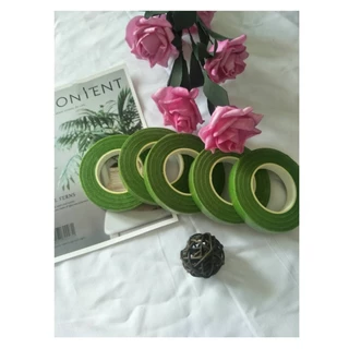 เทปพันก้านดอกไม้ 6 ม้วน ฟลอร่าเทปสีเขียว สำหรับจัดช่อดอกไม้ DIY