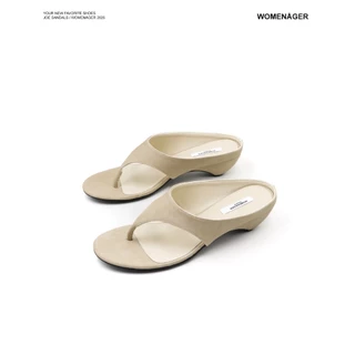 WOMENAGER - Joe sandals สี Beige รองเท้าแตะหูคีบ สวมใส่ง่าย
