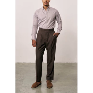 The Finery - The Wellington Trouser ทรง Classic Fit แบบต้นขาใหญ่ 7 สี | กางเกงขายาว 2 จีบ | ผ้า High Twist | ตัวปรับเอว
