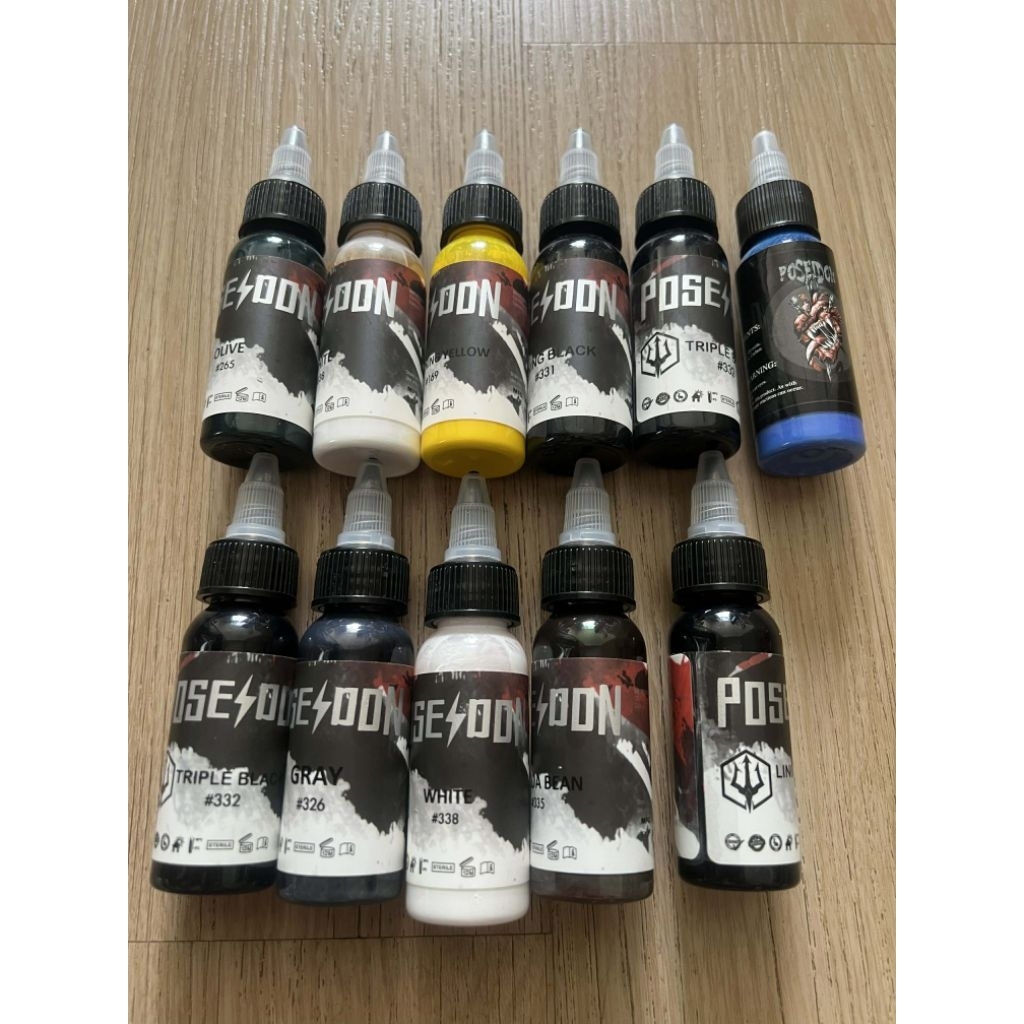 สีโพไซดอน 100% 1 ออนนใช้วานดีติดทนสีหมึกสวย