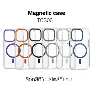 [เคสโทรศัพท์] TCS06 Magnetic Case เคสมือถือ แม่เหล็กสำหรับชาร์จเเบตสำรอง 13/14/15/16/17 ทุกซีรี่ย์