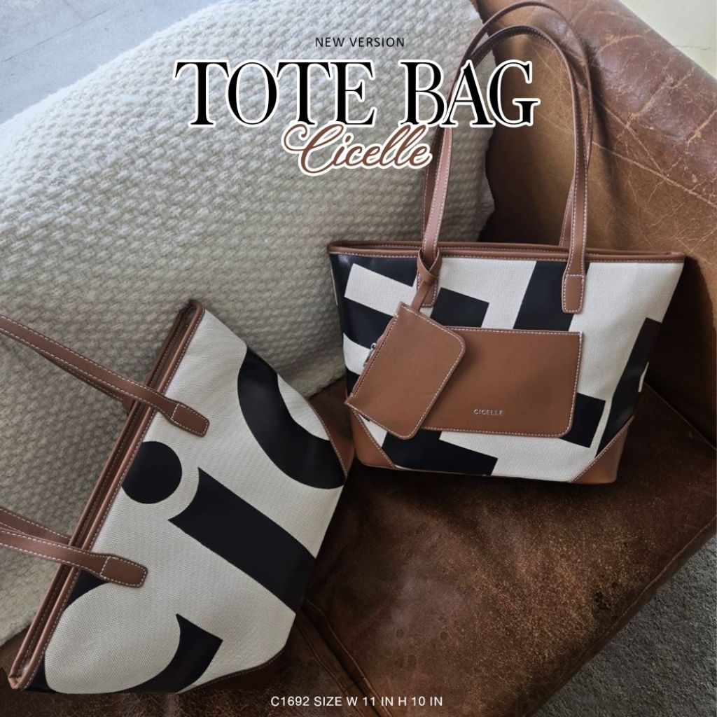 กระเป๋า New Tote Bag แบรนด์ CICELLE (ซีเซล)  C1692