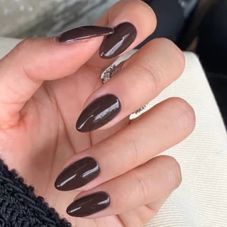 เล็บปลอม สีพื้นเรียบหรู(งานนำเข้า)พร้อมส่ง 🤟ฟรีกาวน้ำ+ตะไบ
