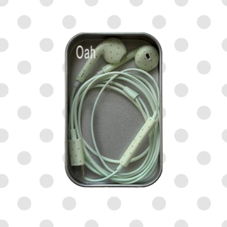 [พร้อมส่ง] Oah Type-C Polka Dot Earphones หูฟังสายลายจุด 🎧