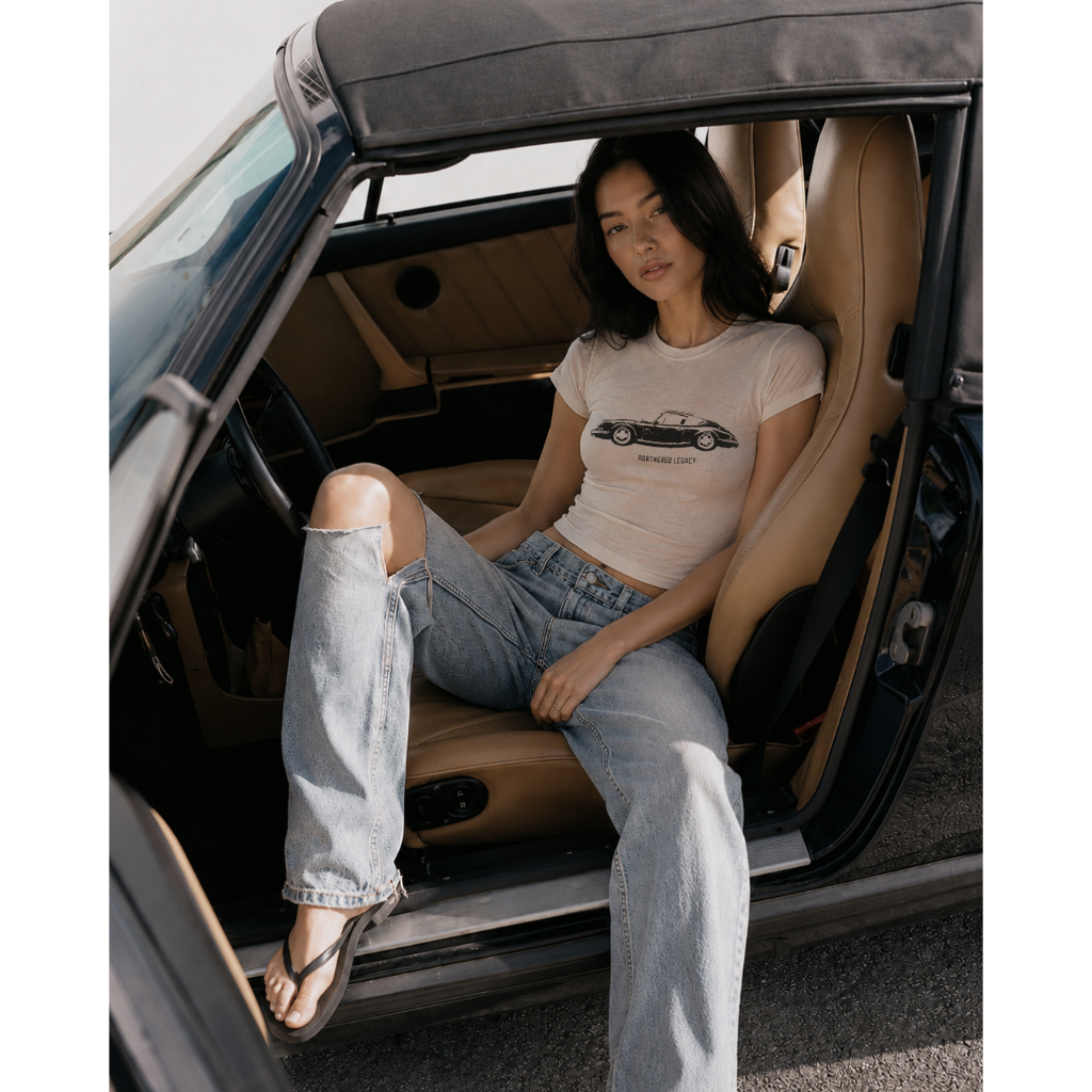 PARTNERED1974: Porsche T-Shirt [เสื้อยืดผ้าบางลายรถ]
