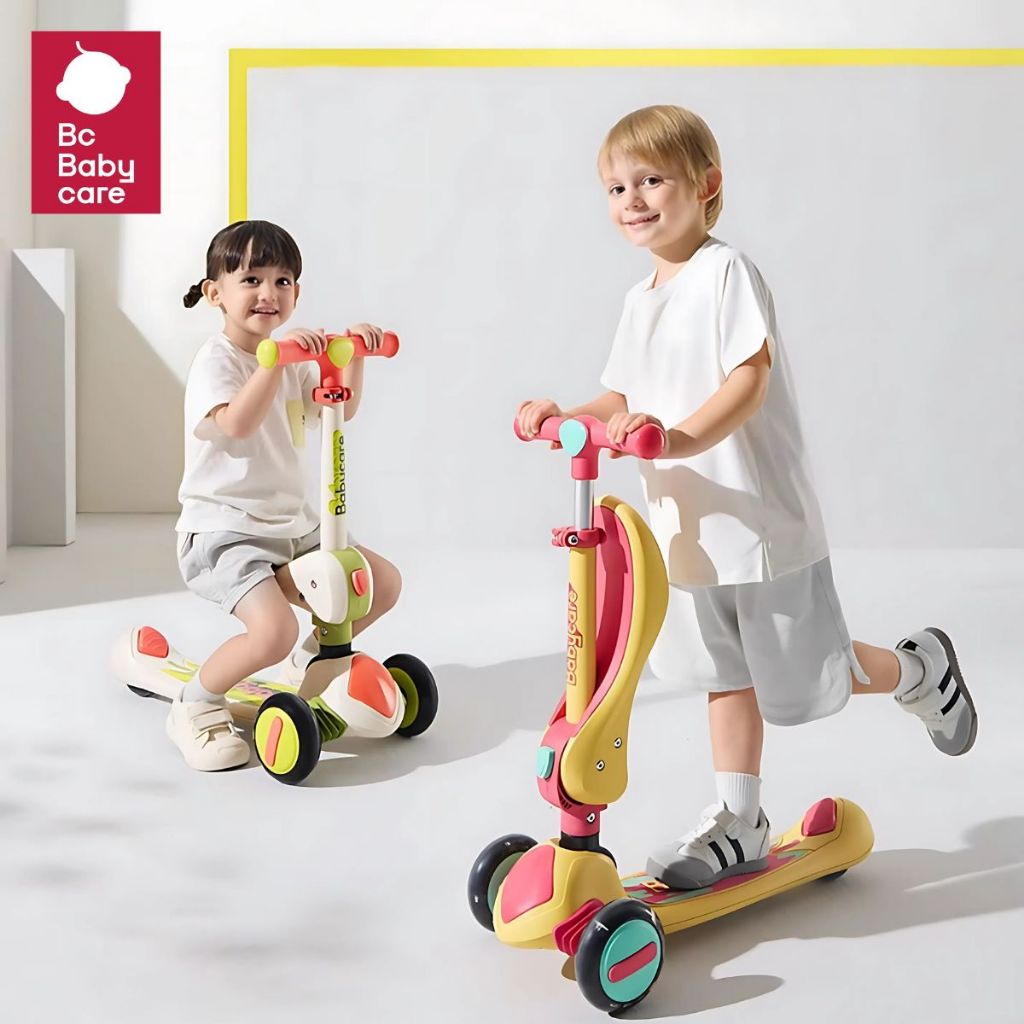 Babycare Scoot & Ride Highway Kick  สกู๊ตเตอร์ พับได้ 2-IN-1 ฝึกทรงตัว ปรับความสูง ของเล่นเด็ก | BC Babycare Thailand