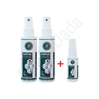 ราฟา สมุนไพรแก้ปวดเมื่อย ชุดขายดี ขนาด 100 ml 2 ขวดกับ 1 ขวดเล็ก