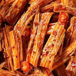 เต้าหู้รสเผ็ดหอม 100g พร้อมทาน คลุกสุด รสชาติหมัก拌腐竹นัว ขนมทานเล่น แก้หิว กับแกล้มเครื่องดื่ม