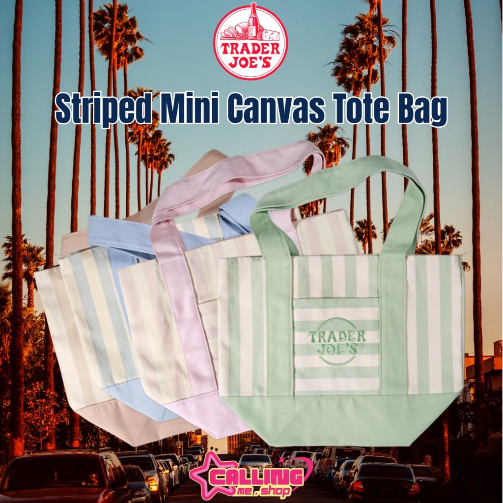 พร้อมส่งในไทย Trader Joe's Canvas Tote Bag กระเป๋าแคนวาสสุดฮิตแบบพิธา ของแท้ 100% จากอเมริกา 🇺🇸
