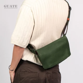 Hot! GUATE - รุ่น STANDARD กระเป๋าคาดอกหนังแท้ อีกหนึ่งรุ่นฮิตของเรา ดีไซน์เรียบง่าย กระเป๋าผู้ชาย คาดเอว