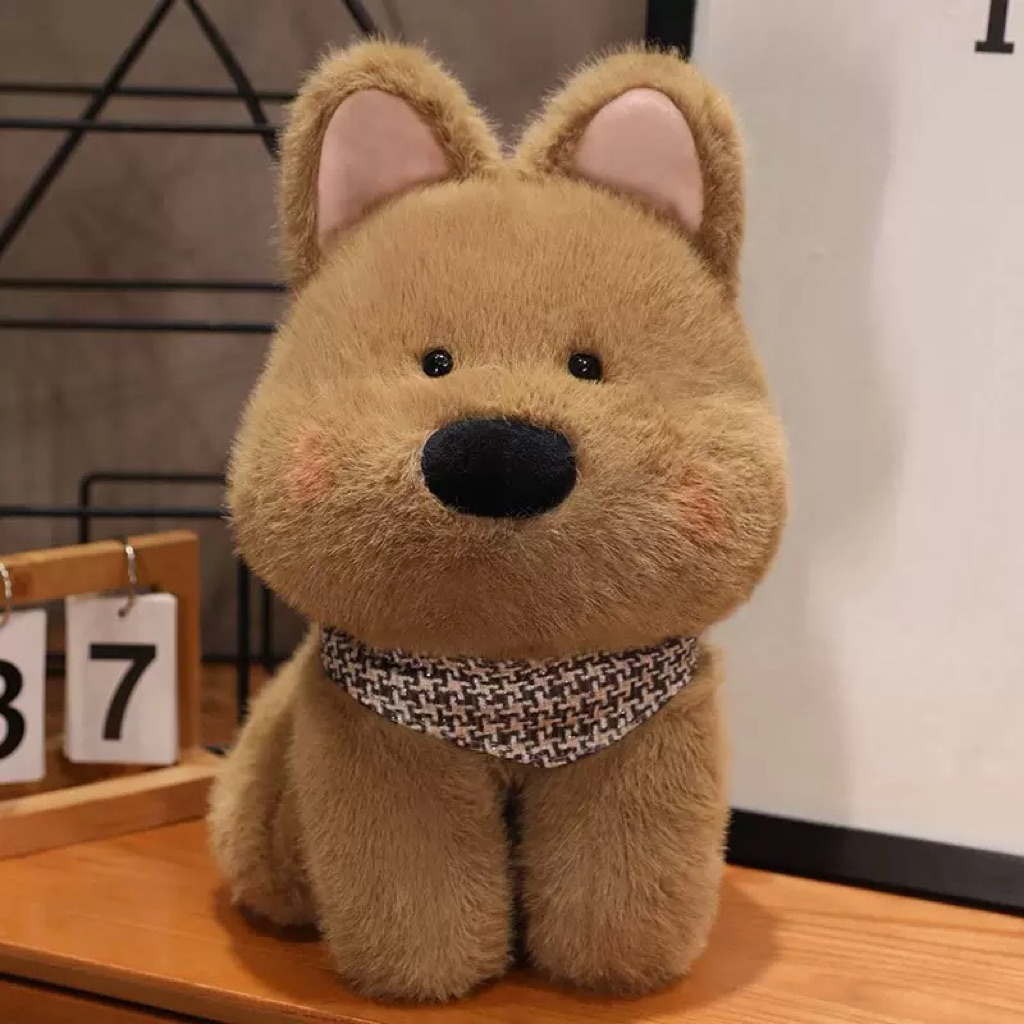 ตุ๊กตาหมาแก้มป่อง ตุ๊กตาหมา ตุ๊กตากวาง ตุ๊กตาสัตว์ ขนนุ่ม พร้อมส่ง