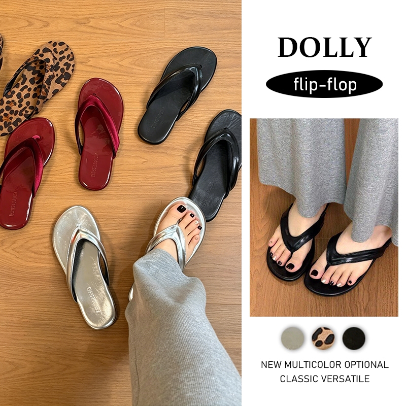 Dolly รองเท้าแตะ หูหนีบ สไตล์แฟชั่น ใส่สบาย ราคาคุ้มค่า เหมาะไปชายหาด กิจกรรมกลางแจ้ง
