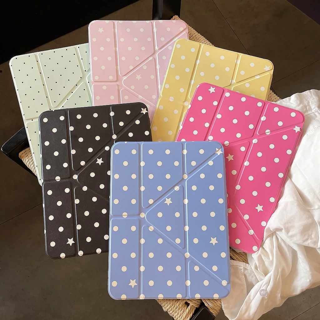 ⚡พร้อมส่ง⚡เคส iPadแบบพับได้รูปตัว Y Air8 Gen11 Air7 Air5 10.9 ลายปีกจุด เคสไอแพดGen10 Air6 Gen9 10.2