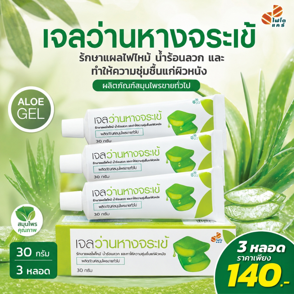 Phytocare เจลว่านหางจระเข้ ขนาด30g แพค10
