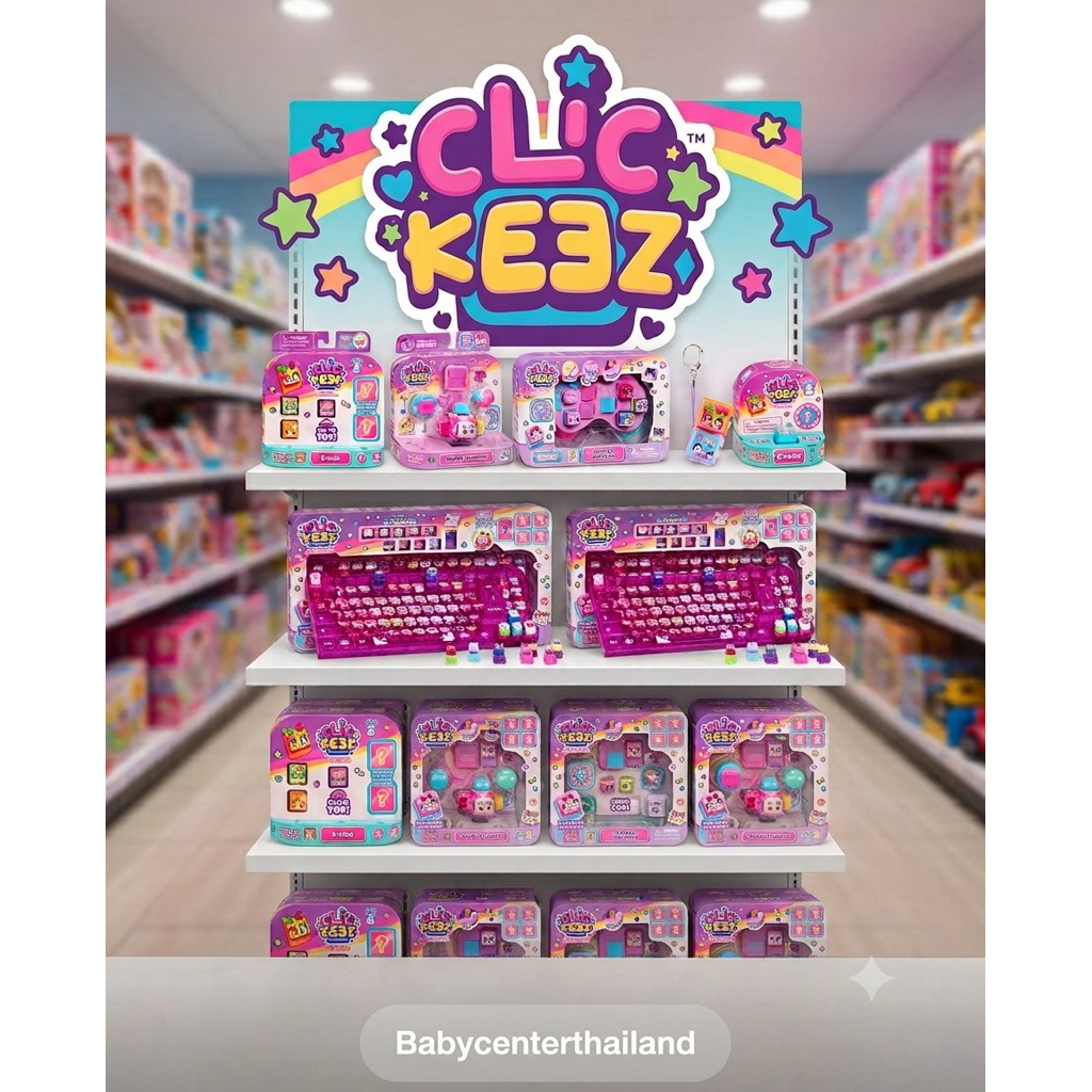 มัดรวมของเล่นแบรนด์ Clickeez พร้อมส่ง กดเลือกแบบด้านในค่ะ