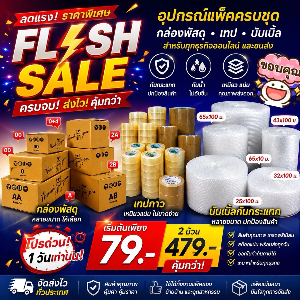 บับเบิ้ล กล่องพัสดุ ซองบับเบิ้ล📌ส่งด่วน 🎯ได้รับใน4ชม. (ส่งทันทีInstant delivery🎁)