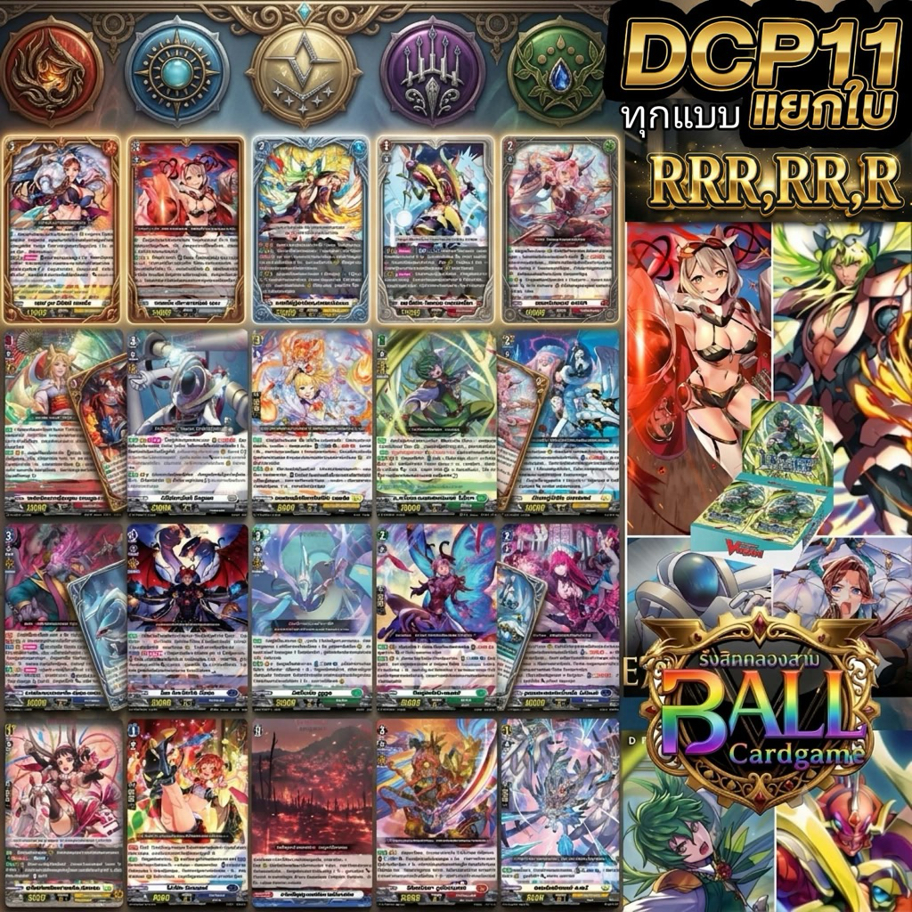 DCP11 แยกใบ RRR RR R ฟอลย์ CP ทุกแบบ ทุกเนชั่น ทุกใบ Vanguard Overdress Booster Pack 11