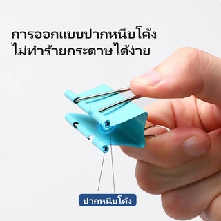 คลิปหนีบเอกสาร คลิปหนีบกระดาษ ปีกหมุนได้ โลหะแข็งแรง หลายขนาด คละสี สำหรับจัดเอกสารและรายงาน